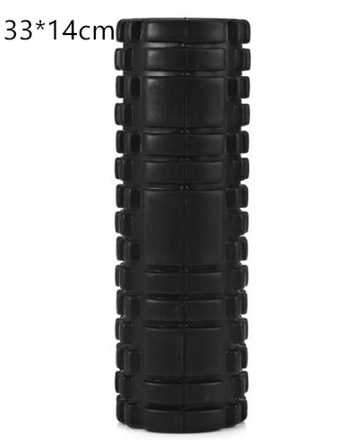 Black grid foam roller 33 x 14cm
