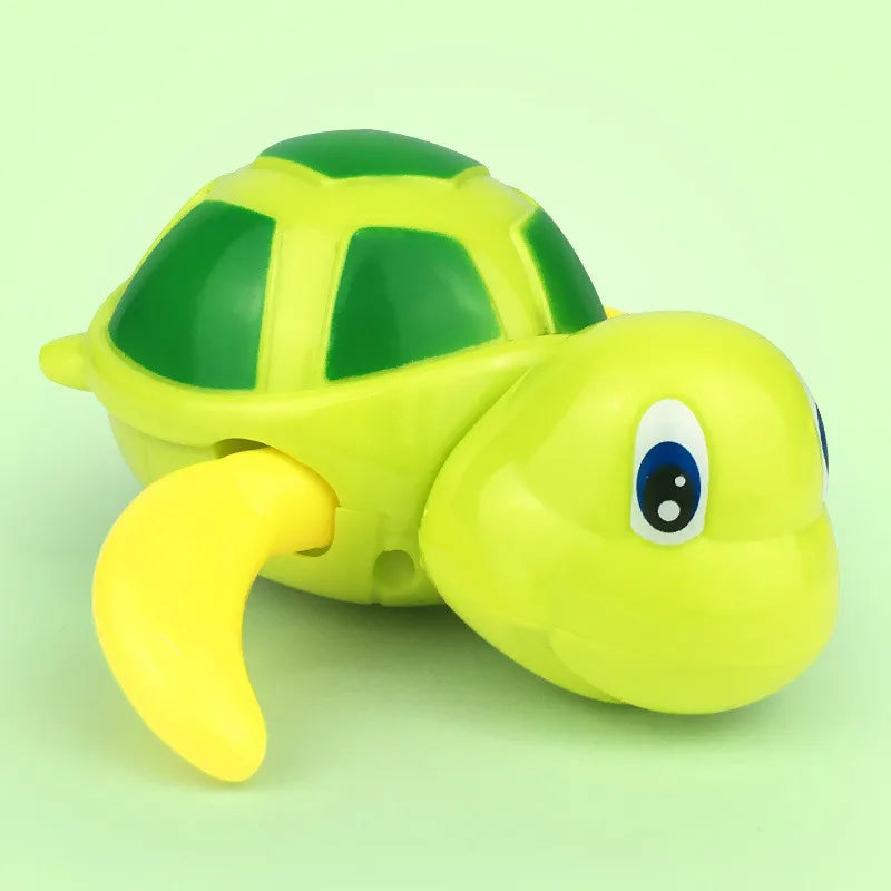Wind-Up Swimming Turtle Bath Toy – Classic Clockwork Water Toy for Toddlers