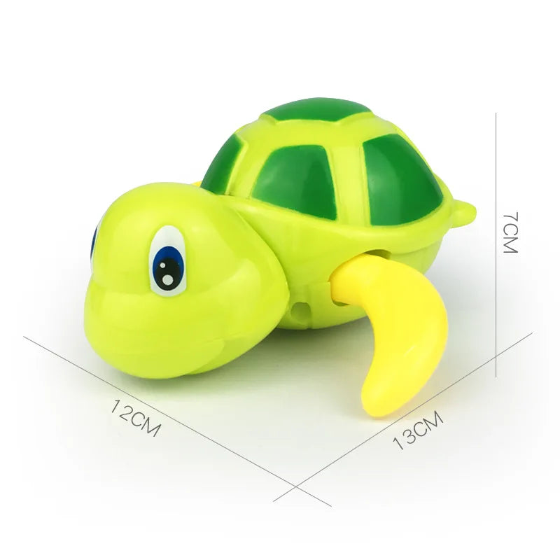 Wind-Up Swimming Turtle Bath Toy – Classic Clockwork Water Toy for Toddlers