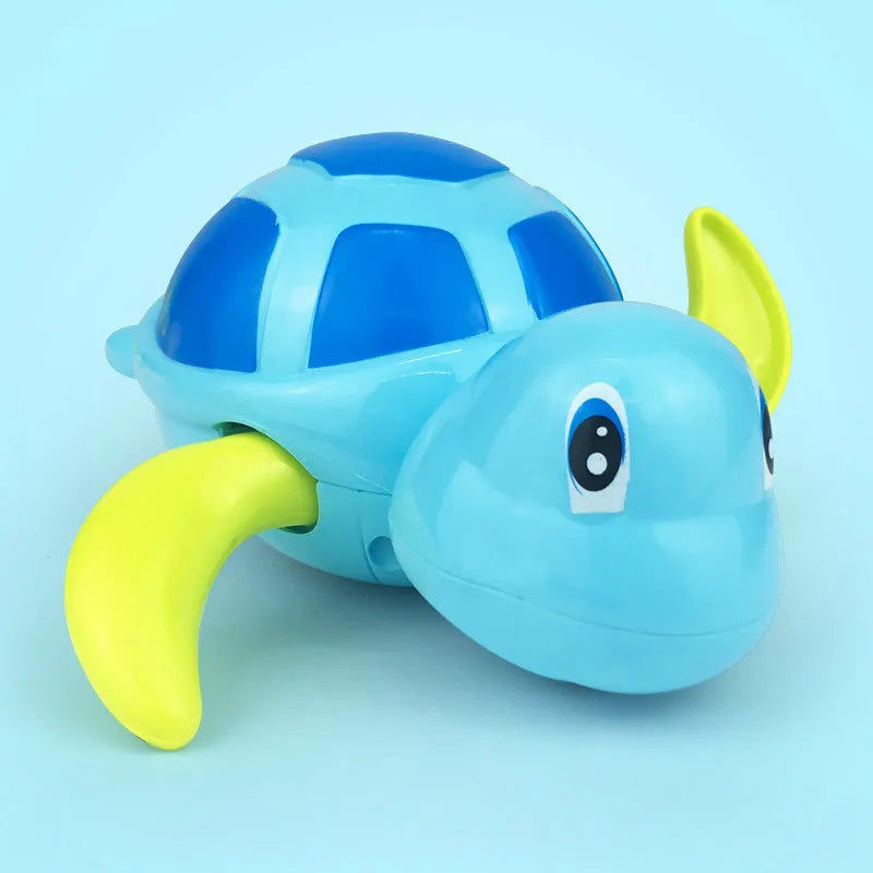 Wind-Up Swimming Turtle Bath Toy – Classic Clockwork Water Toy for Toddlers