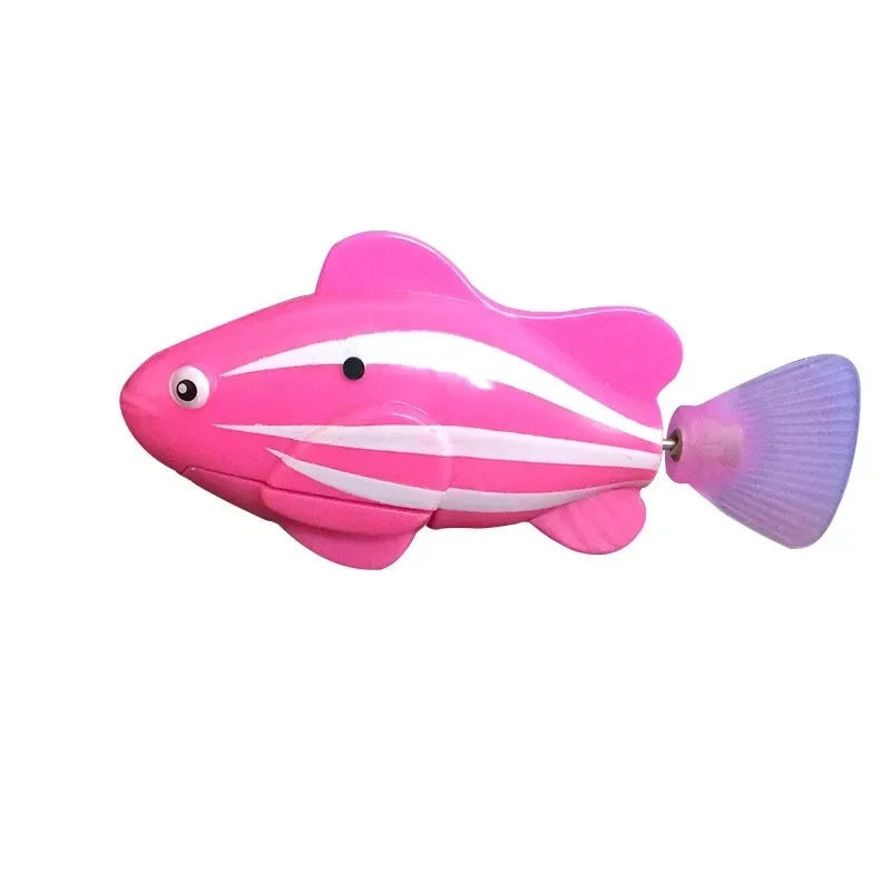 Interactive LED Swimming Fish Cat Toy – Motion-Activated Electric Fish