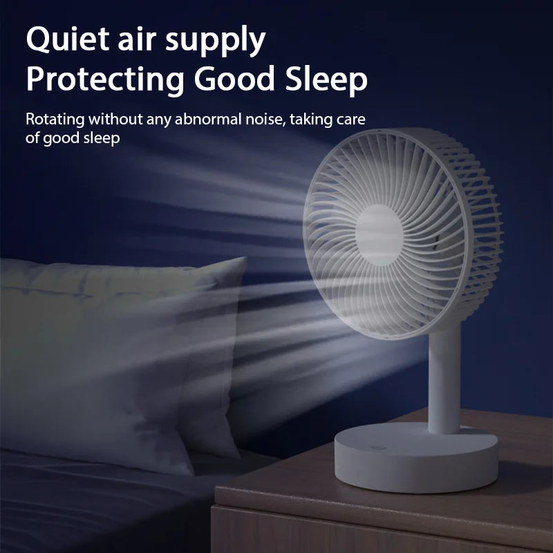 USB Desktop Mini Fan — Quiet Cooling for Your Desk, Dorm &amp; Office