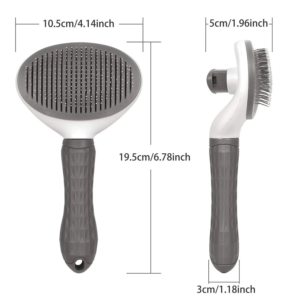 Self-Cleaning Pet Grooming Brush for Cats & Dogs