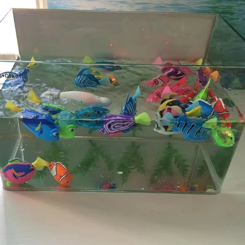 Interactive LED Swimming Fish Cat Toy – Motion-Activated Electric Fish