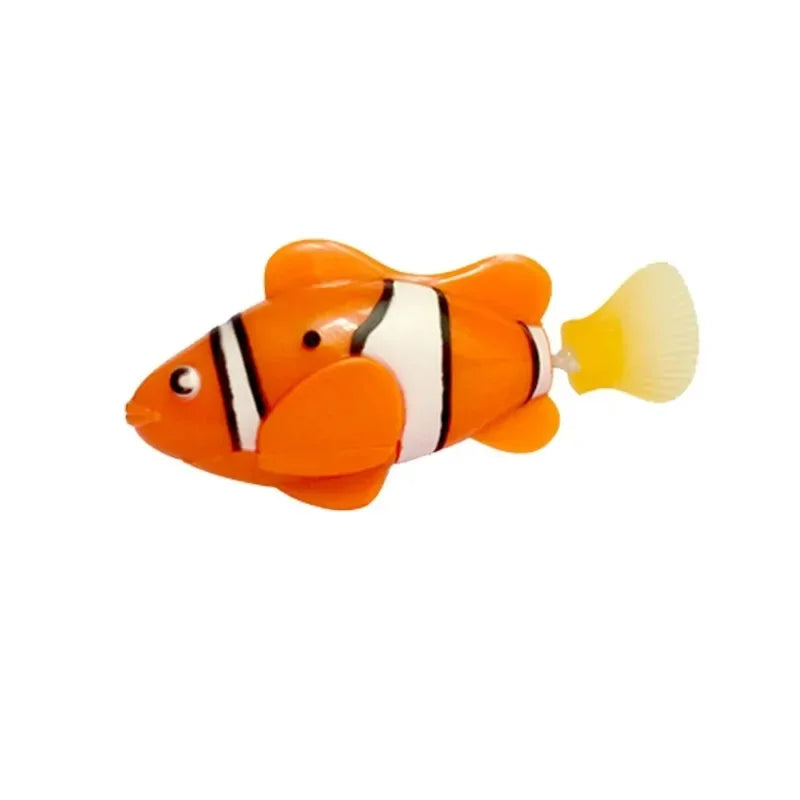 Interactive LED Swimming Fish Cat Toy – Motion-Activated Electric Fish