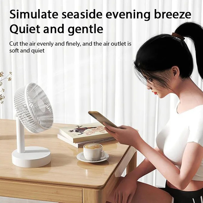 USB Desktop Mini Fan — Quiet Cooling for Your Desk, Dorm &amp; Office