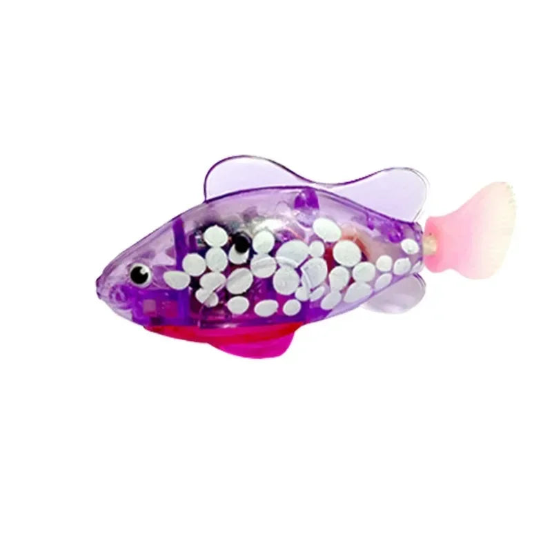 Interactive LED Swimming Fish Cat Toy – Motion-Activated Electric Fish