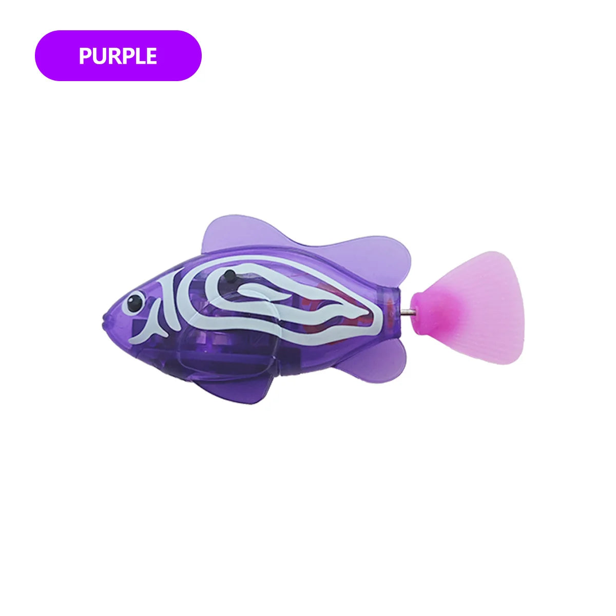 LED Swimming Robot Fish Bath Toy – Interactive Light-Up Water Toy for Kids