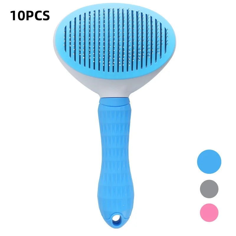 Self-Cleaning Pet Grooming Brush for Cats & Dogs