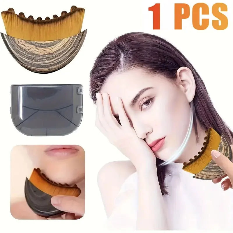Lymphatic Drainage Face Brush — Jawline &amp; Chin Sculpting Massager