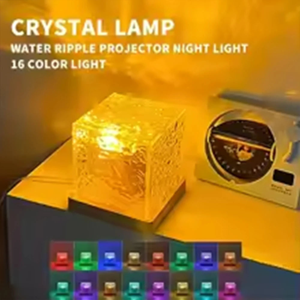 HOMEFISH RGB Aurora Night Light Projector with Remote – Ocean Wave Bedroom Lamp