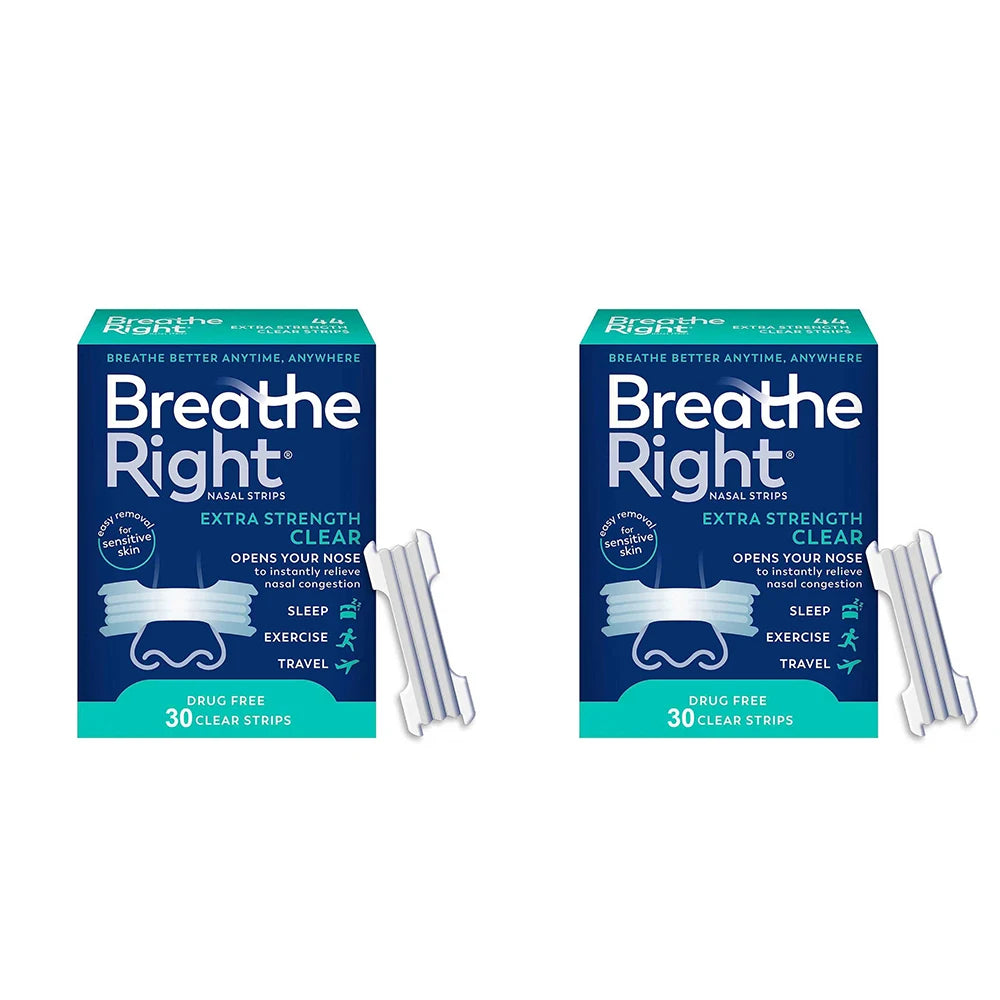 Adhesive Nasal Strips — Comfortable Nighttime Wear, Multi-Pack