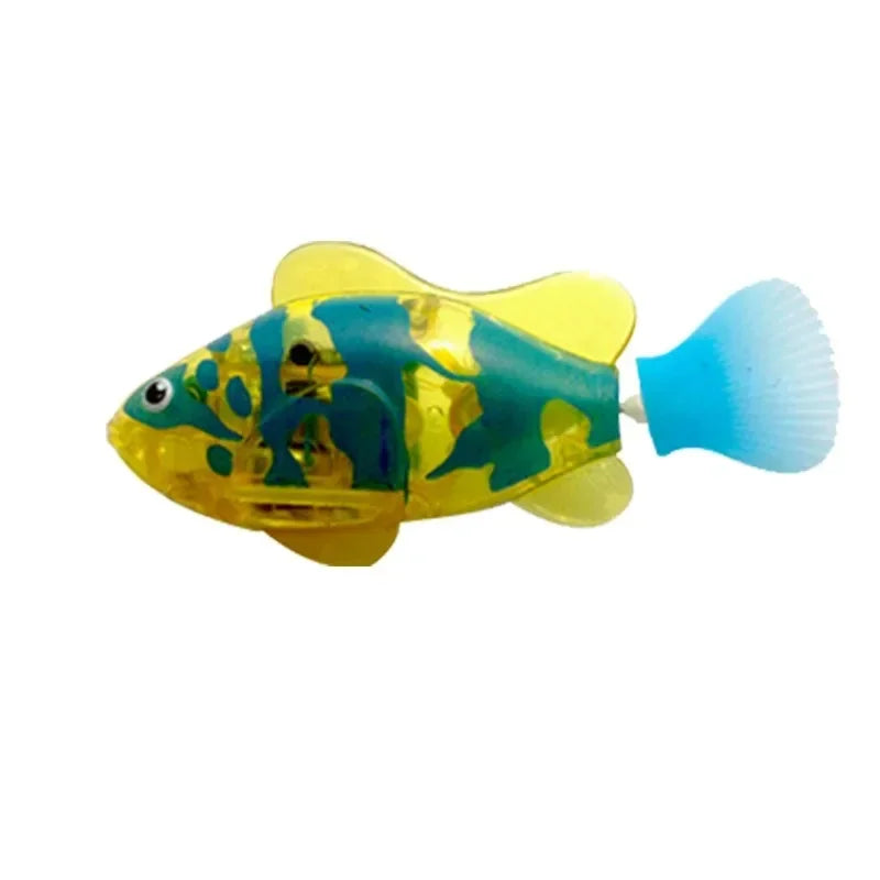 Interactive LED Swimming Fish Cat Toy – Motion-Activated Electric Fish