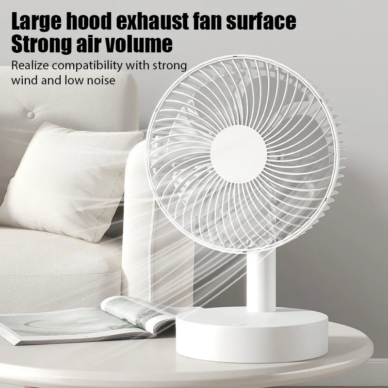 USB Desktop Mini Fan — Quiet Cooling for Your Desk, Dorm &amp; Office