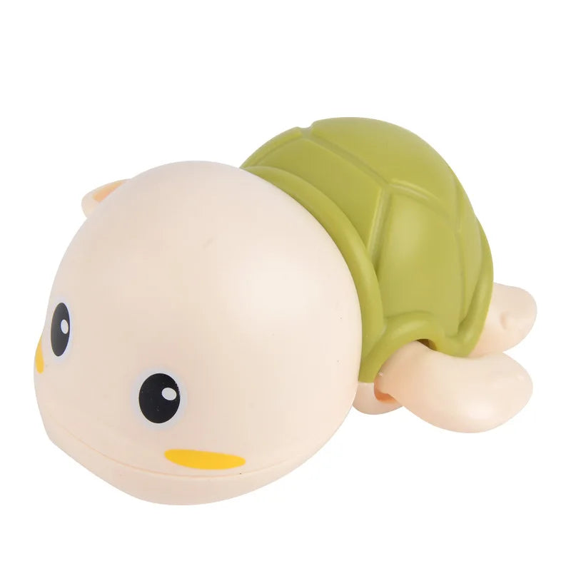 Wind-Up Swimming Turtle Bath Toy – Classic Clockwork Water Toy for Toddlers