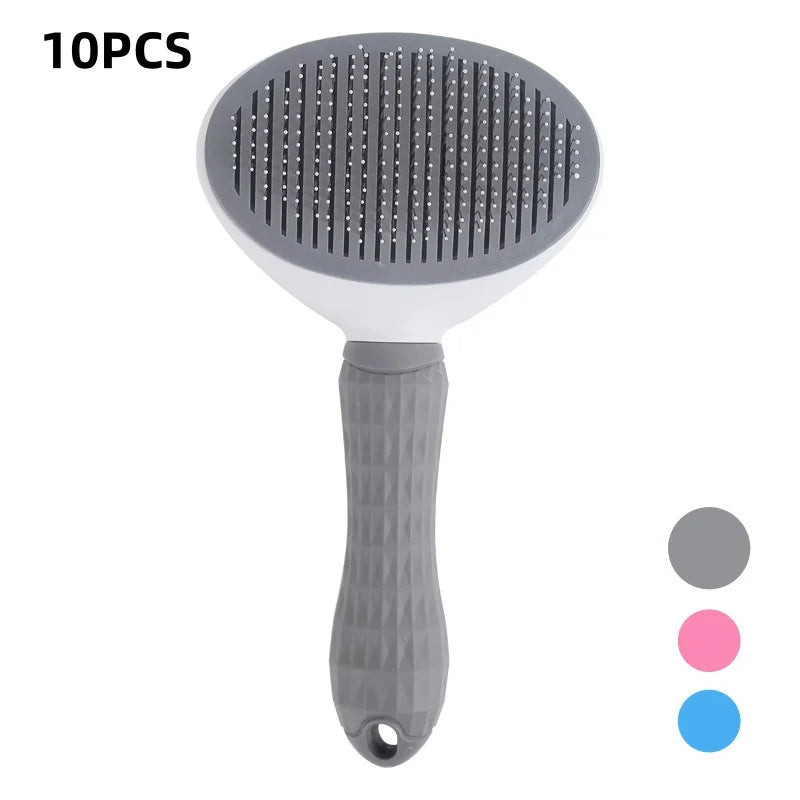 Self-Cleaning Pet Grooming Brush for Cats & Dogs