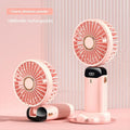 3-in-1 Portable Neck Fan — Rechargeable Handheld Fan with Phone Stand