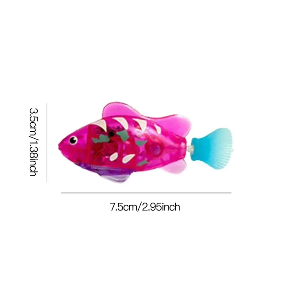 Interactive LED Swimming Fish Cat Toy – Motion-Activated Electric Fish