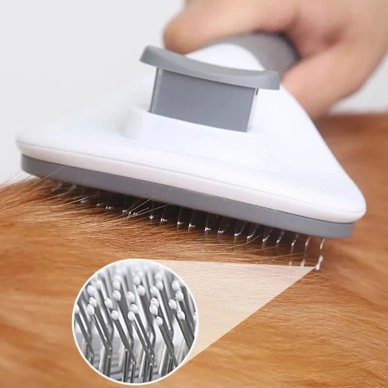 Self-Cleaning Pet Grooming Brush for Cats & Dogs