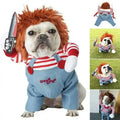 Funny Halloween Pet Costume - horror doll style, real product photo