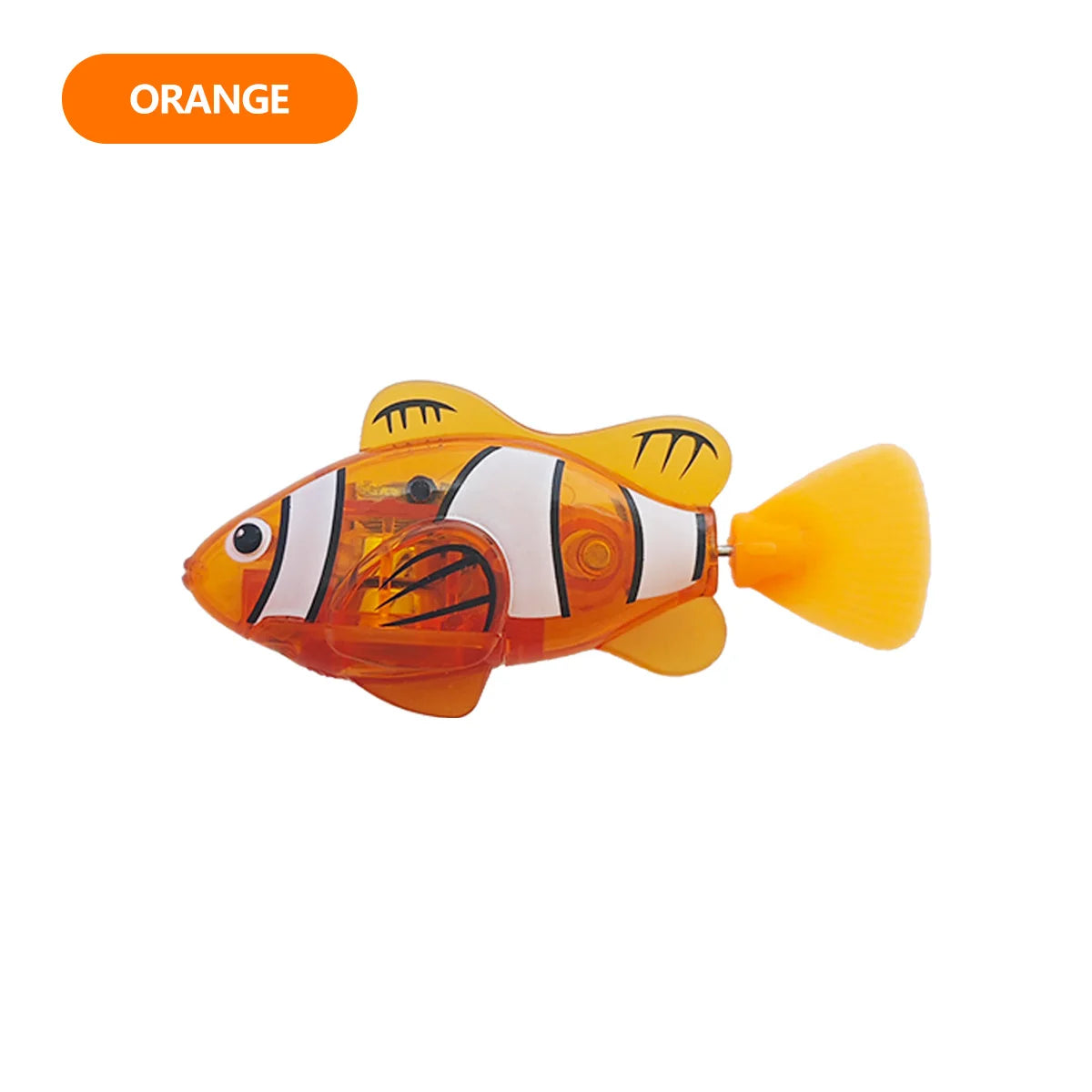 LED Swimming Robot Fish Bath Toy – Interactive Light-Up Water Toy for Kids