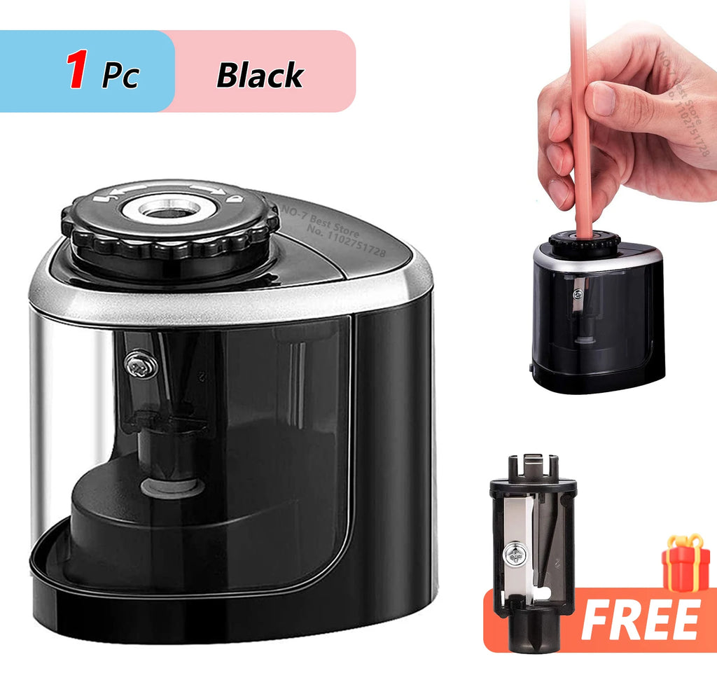 TENWIN Automatic Electric Pencil Sharpener – Fast & Safe for Home, School & Office