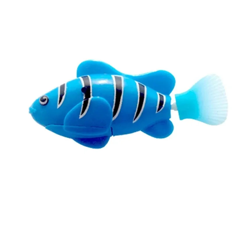 Interactive LED Swimming Fish Cat Toy – Motion-Activated Electric Fish