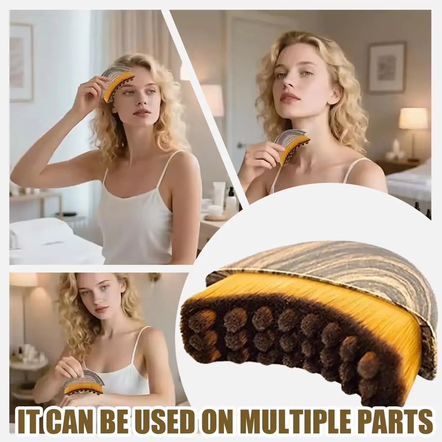 Lymphatic Drainage Face Brush — Jawline &amp; Chin Sculpting Massager