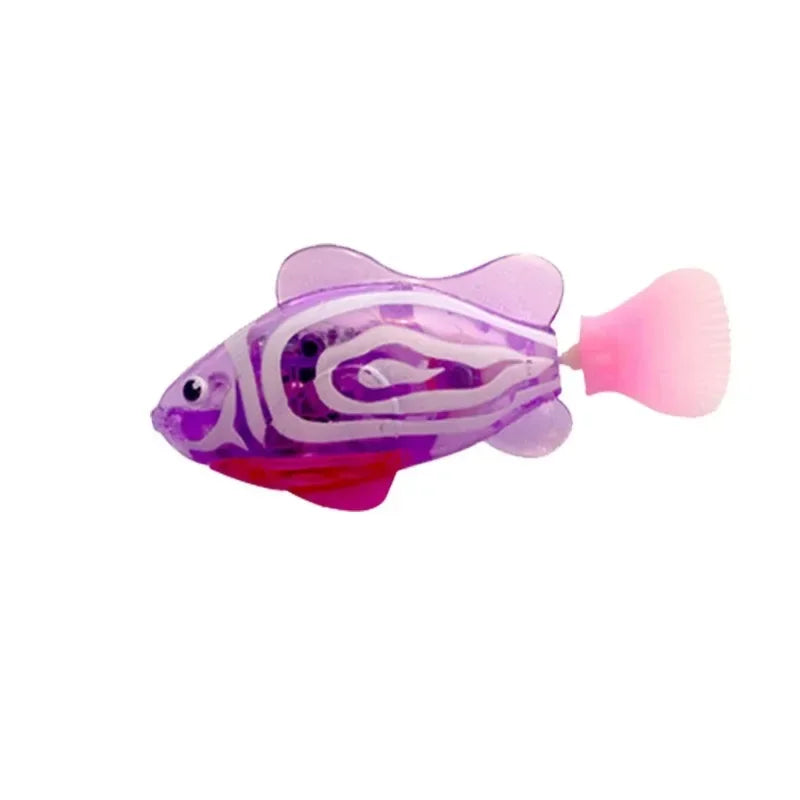 Interactive LED Swimming Fish Cat Toy – Motion-Activated Electric Fish