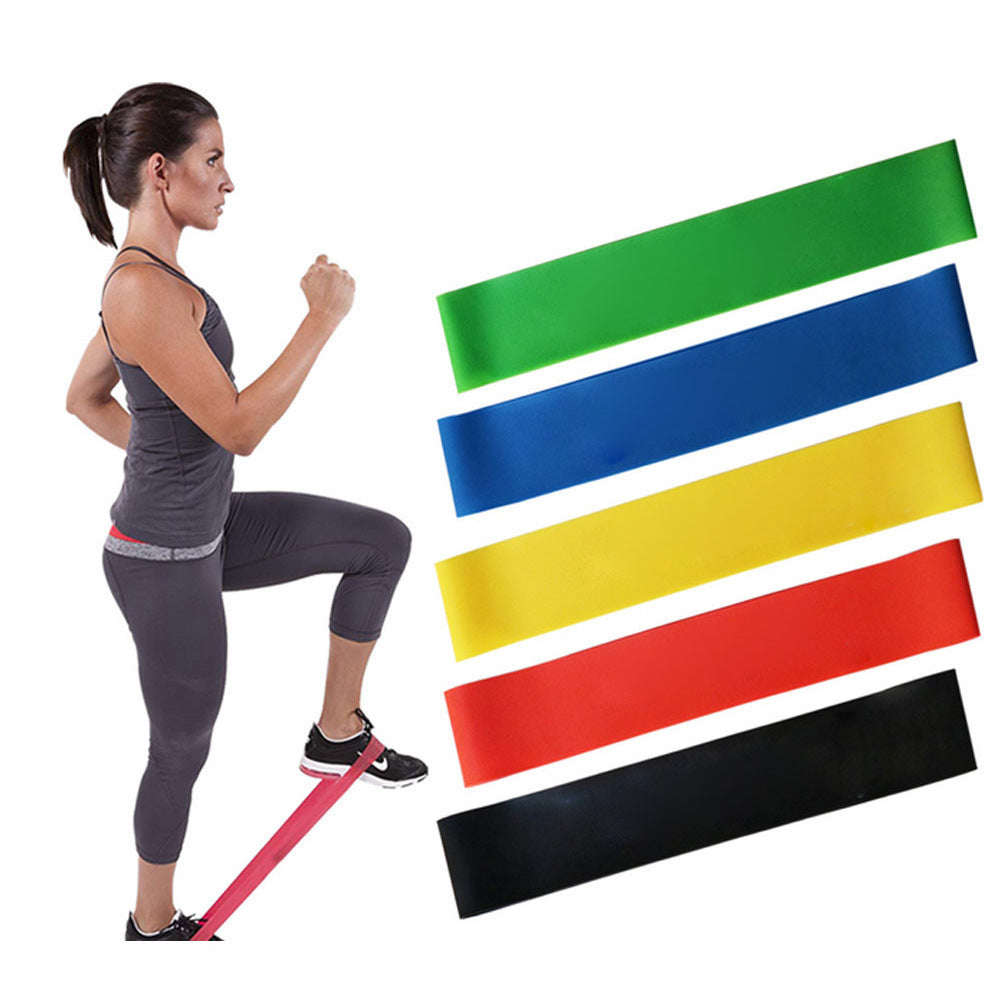 Resistance bands in use